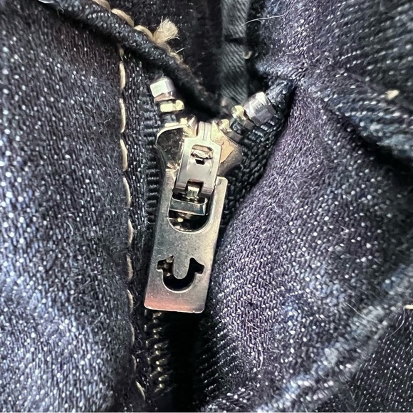 True Religion Straight Leg Dark Wash Jeans Size 26 - Picture 11 of 16